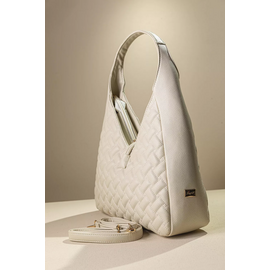 Τσάντα Ώμου με Καπιτονέ υφή