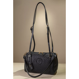 Κομψή Γυναικεία Τσάντα Ώμου με υφή Ψάθας