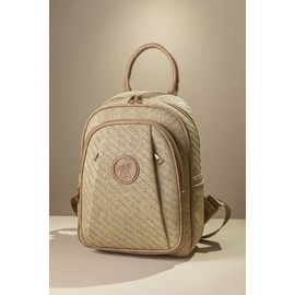 Allday Backpack με Πολλές Τσέπες με Casual Logo