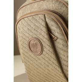 Allday Backpack με Πολλές Τσέπες με Casual Logo