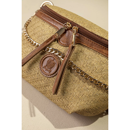 Τσάντα Μέσης με Χρυσή Διακοσμητική Αλυσίδα