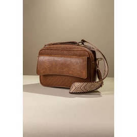 Τσαντα Χιαστί με Μπροστινή Θήκη με Καπάκι