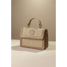 Τσάντα Χειρός με υφή Ψάθας