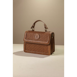 Τσάντα Χειρός με υφή Ψάθας