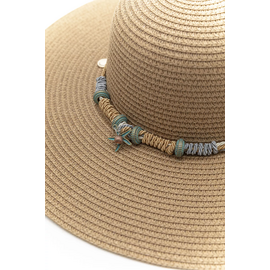 Γυναικείο Ψάθινο Καπέλο με Μεγάλο Γείσο