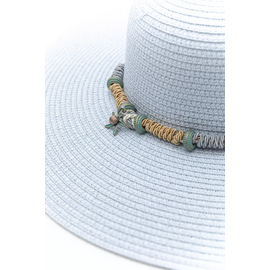 Γυναικείο Ψάθινο Καπέλο με Μεγάλο Γείσο