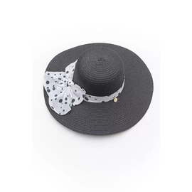 Ψάθινο Καπέλο με Πλατύ Γείσο