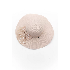 Ψάθινο Καπέλο με Πλατύ Γείσο