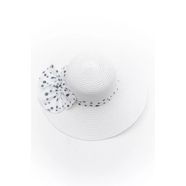 Ψάθινο Καπέλο με Πλατύ Γείσο