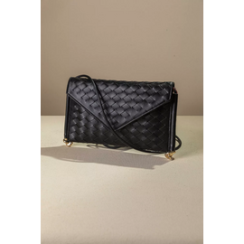 Κομψή Τσάντα-Φάκελος με Ιδιαίτερη Πλέξη