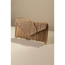 Κομψή Τσάντα-Φάκελος με Ιδιαίτερη Πλέξη