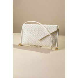 Κομψή Τσάντα-Φάκελος με Ιδιαίτερη Πλέξη