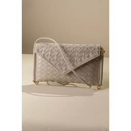 Κομψή Τσάντα-Φάκελος με Ιδιαίτερη Πλέξη