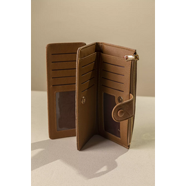 Πολυθέσιο Πορτοφόλι με Γλώσσα Μεγάλου Μεγέθους