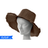 Brown straw hat 15x15x10cm